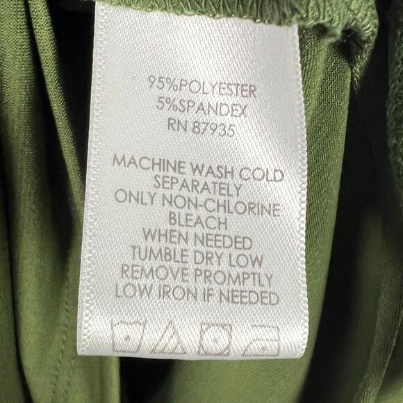 Susan Graver Womens 1X Minimalist Classic Liquid Knit Cowl Neck Tunic Top Green - Picture 8 of 11